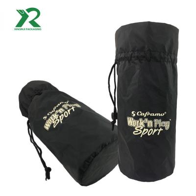 China Polyester Folding Customized Sports Mesh Yoga Towel Bag Black Mesh Drawstring Bag for sale