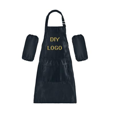 China Custom Made Eco-Friendly Logo Shirt Kids Apron Cute Set Diy Art Apron Adjustable Cooking Gardening Apron For Painting for sale