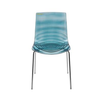 China Wholesale Custom Modern Simple Creative Calrscalr Chair Acrylic Plastic Plastic Dining Transparent Chair For Dining Room for sale