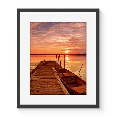 China New Modern Realistic Artwork Landscape View Nature Landscape Painting Pillar Classic/Postmodern Print Wholesale Picture At Sunset Framed Wall Art for sale