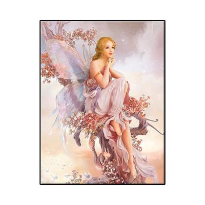 China 24 Color Beads Cross Stitch Canvas Wall Art For Adult For Beginner Diamond Painting Kits Top Sell 5D Butterfly Fairy Round Drills Embroidery for sale