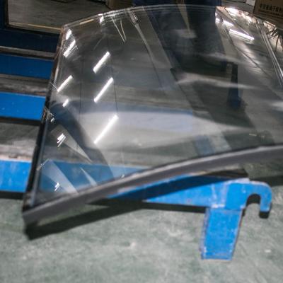 China Durable Curved Insulated Glass For Building Wall And Tempered Glass Curved Wall for sale