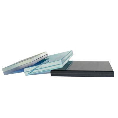 China Low School Price Iron Polished Edge Tempered Triple Laminated Glass for sale