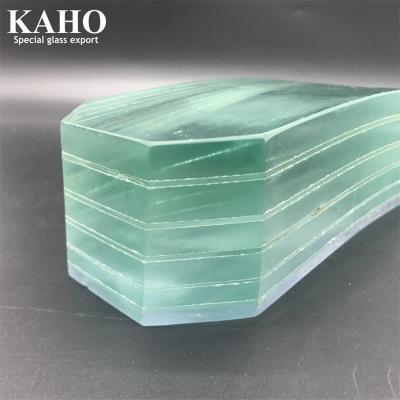 China Rofessional KAHO bulletproof bulletproof glass, 32mm 28mm laminated bulletproof glass for bank counter for sale