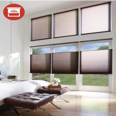 China Honeycomb structure design customized size top down bottom up shades light filtering cellular exteriors for sale