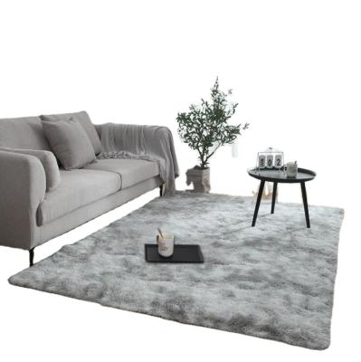 China Stain Resistant Home Tie Dye Carpet Bedroom Long Hair Rugs Modern Single Area Rug for sale