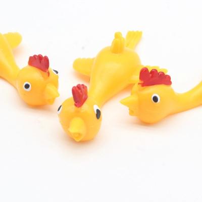 China The new fast delivery waterproof unpack the toy tpr turkey catapult chicken slingshot flying sticky rubber band launcher for sale