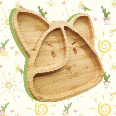 China New Products Sell Like Hot Cakes Bamboo Children's Tableware Baby Dish 24.7x22.5x4cm for sale