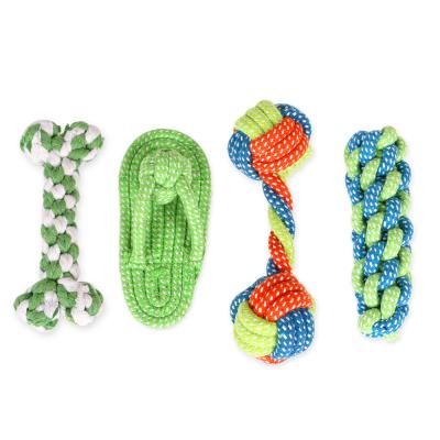 China Factory Wholesale Price Viable Multiple Rope Slippers Molar Dog Toy for sale