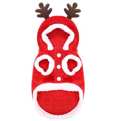 China Hot Selling Viable Elks Pet Clothes Colorful Pet Clothes Christmas Pet Clothes for sale