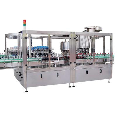 China Hot Selling Automatic Wine Production Line Beverage And Wine Bottle Filling And Packaging Processing Machinery for sale