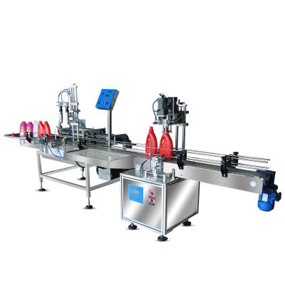 China Paste& Factory Direct Supply Automatic Liquid Paste Liquid Production Line Piston Filler for sale