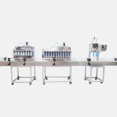 China Liquid Direct Supply Semi-automatic Factory Stand-Up Pouch Filling Machine Production Line for sale