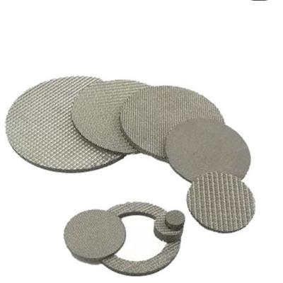 China OEM Square Hole Stainless Steel Agglomeration Wear Resistant Multilayer Fiber Mesh Filter Disc Durable Proper Actions for sale