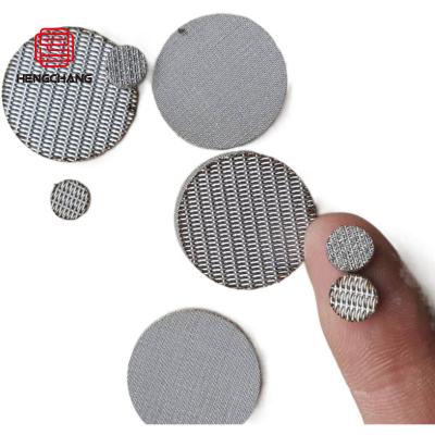 China Durable Sintered Mesh Customized Size 5 Layers Sintered Durable Filter Disc Filter Wire Mesh for sale