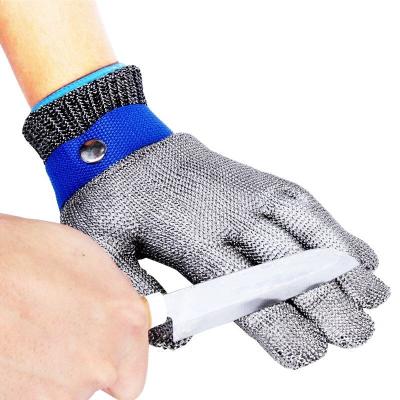 China Hot Sale Comfortable Knife CE En388 316l Mesh Safety Cutting Stainless Steel Heavy Duty Gloves for sale