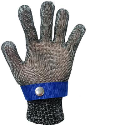 China Comfortable Food Grade Chainmail Glove 304l Wire Mesh Cut Resistant Butcher Stainless Steel Gloves for sale