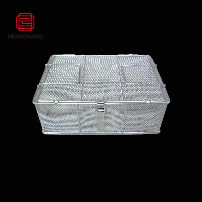 China Sustainable High Quality Metal Wire Disinfection Basket Stainless Steel Disinfection Basket for sale