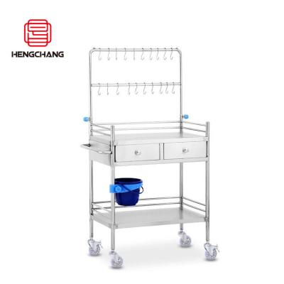 China 316L Storage Rescue Vehicle Medical Emergency Surgery Cart Medical Trolley Cart for sale