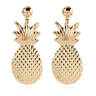 China 2021 New Style Fashion Bohemia Women Accessories Earring Pineapple Female Cute Drop Earrings for sale