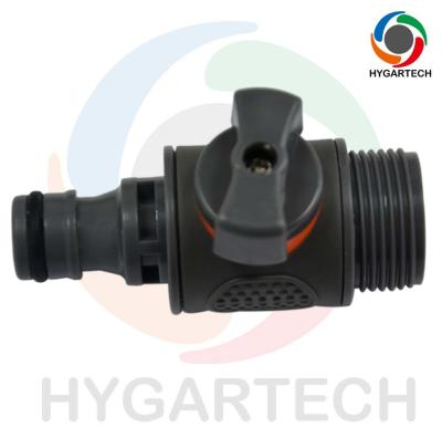 China Garden Ball Valve With Male Thread And Click Quick Hose Connect Hose Repair For Horticulture And Gardening for sale