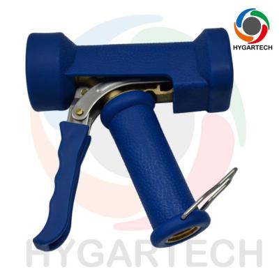 Κίνα Brass Industrial Washdown Blue Washing Gun Polymer House For Hot Water Use Cleaning Kitchen προς πώληση