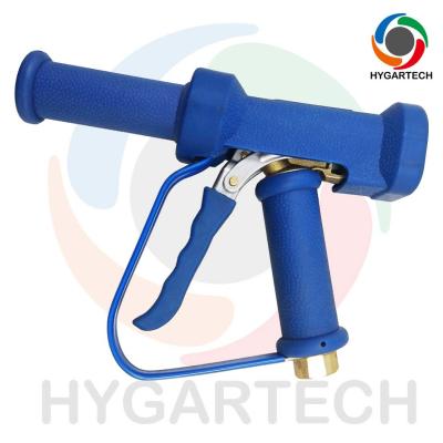 China Brass Industrial Blue Washing Gun  With Trigger Safty  Loop And Long Extension Nozzle For Hot Water Cleaning Kitchen Was à venda