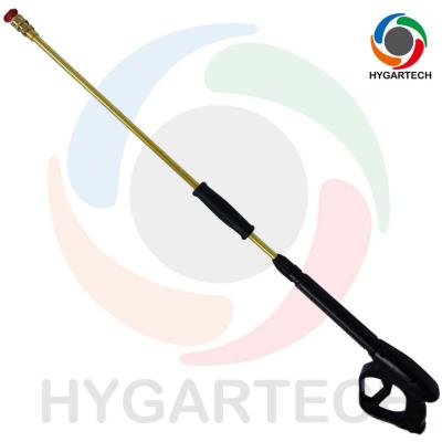 China Brass High Pressure Washing Gun With Extra Long Extension Tube For Road Cleaning Bus Washer Regular for sale