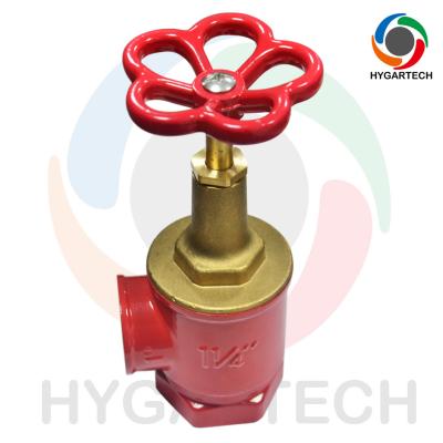 China Forging Brass Hydraulic Angle Fire Valve Female 1¼”Thread For Fire Hose Reel Hydrant And Cabinet for sale