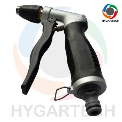 China Metal Hose Nozzle Washing Gun With Front Trigger Control for sale