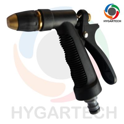 China Manual Brass Spray Nozzle With Rubber Cover Soft Grid Holder And Adjustable Nozzle for sale