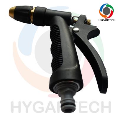 China Multi Purpose Brass Garden Hose Spray Gun / Nozzle Set With Adjustable Trigger for sale