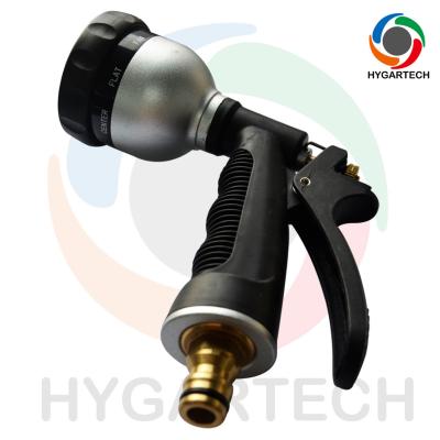 China 3/4'' Metal 8-Pattern Garden Hose Nozzle With Rear -Trigger Control for sale