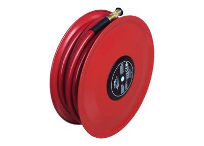 China Red Hose Reel Disc With Fire Hose Reel Nozzle Plastics Powder Coating for sale