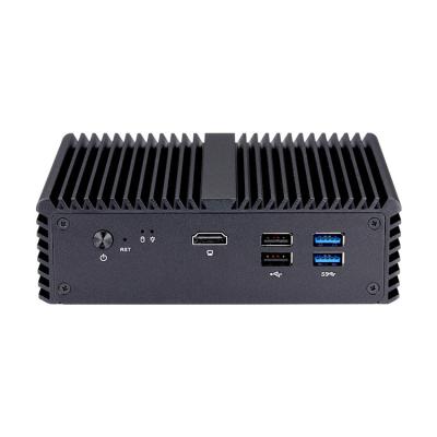 China Qotom Low Power Consumption 10W Mini PC Vision Industrial Robot Control 24 Hours Quiet Fanless Fast Cooling Mini PC for sale