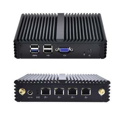 China For Qotom 4 LAN Mini Business PC Q190G4N with Intel Celeron J1900, Quad Core 2.0 GHz, Linux Fanless Mini PC for sale