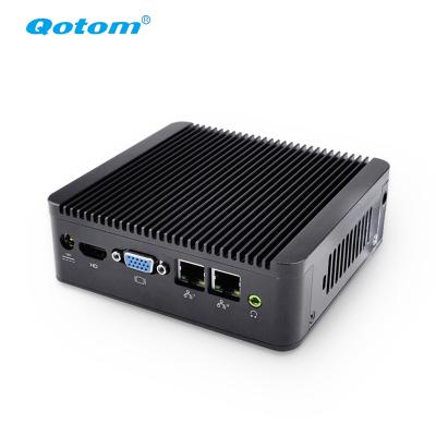 China For Business Qotom-Q220S-S02 Core i5-3317U Processor Mini PC With 2 Gigabit Ethernet LAN NIC Ports for sale