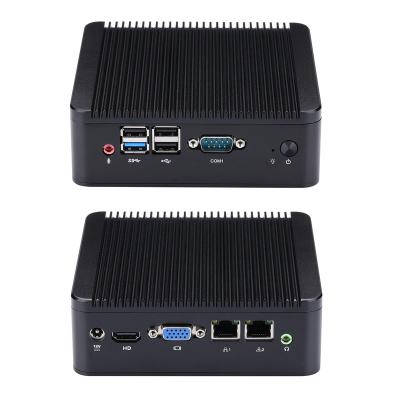 China For Qotom Business PC Q190S-S02 Mini Mini PC J1900 with Dual Ethernet LAN Ports (4G RAM+256G SSD) for sale