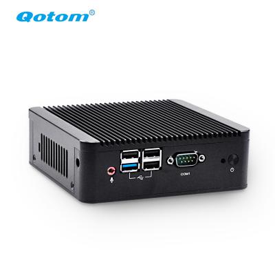 China For Qotom Business PC Q190S-S01 Ethernet LAN Computer J1900 Fanless Mini Dual Mini PC (2G RAM+16G SSD) for sale