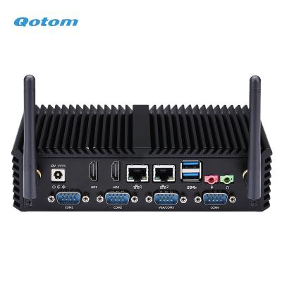 China Mini Computer Hardware Core i3 Onboard Dual Core 1.5 GHz Industrial Portable Processor, Qotom Fanless Mini PC for sale