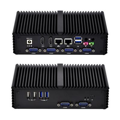 China For Qotom Q335P Business PC Mini Core i3 5005U 2Ghz Fanless Ethernet Mini Computer 2, COM 6 Mini Desktop Industrial PC for sale