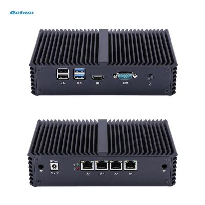 China For Business Qotom-Q335G4 Mini Computer PC Core i3-5005U 4 Gigabit LAN AES-NI Fanless For Router/Pfsense/Firewall for sale