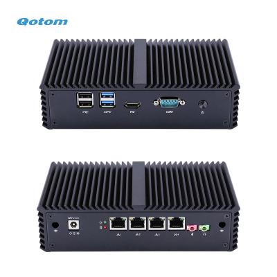 China Qotom Industrial PC I3-4005U 4 Mini LAN to Build Advanced Router Firewall for sale