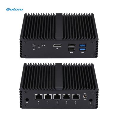 China For Business Qotom 5x 2.5G LAN Mini PC J4125 Firewall Pfsense Quad Core 2.0 GHz for sale