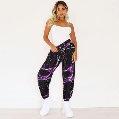 China New Breathable 2021 Autumn&Winter Loose Oversized Tie Dye Printing Leisure Sportswear Pants Elastic Waist Pull On Jogger Pants for sale