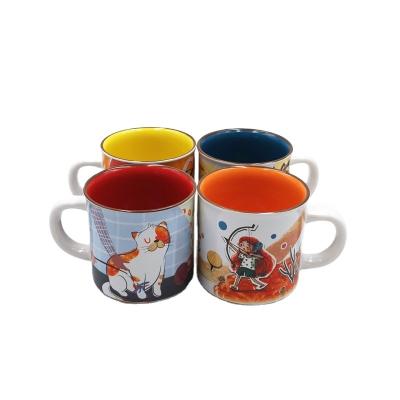 China 8oz CERAMIC MUG Viable Japanese Anime Mug New Cartoon Style Coffee Mug for sale