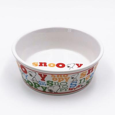 China High Quality And Large Capacity Disposable Customized Ceramic Pet Bowls And Feeders for sale