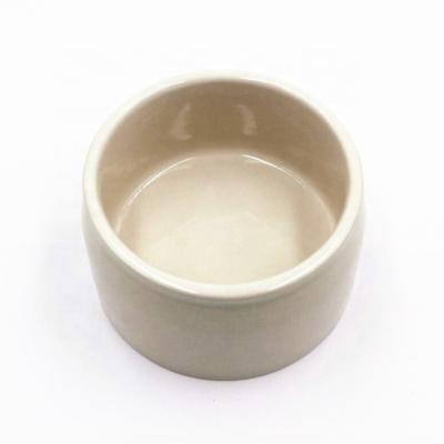 China Customizable Large Sustainable Capacity Round Ceramic Pet Food Bowl for sale