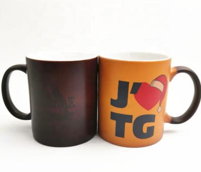 China Disposable Custom Color-Changing Ceramic Gift Cups Mugs Exported To USA And Europe Holiday Mugs for sale