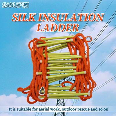 China Young Man Flexible Silk Moisture Proof Insulated Insulation Ladders Insulation Ladders Rope Ladder Rescue Rope Ladder Escape Ladder for sale